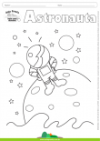 Desenhos para Colorir – Astronauta