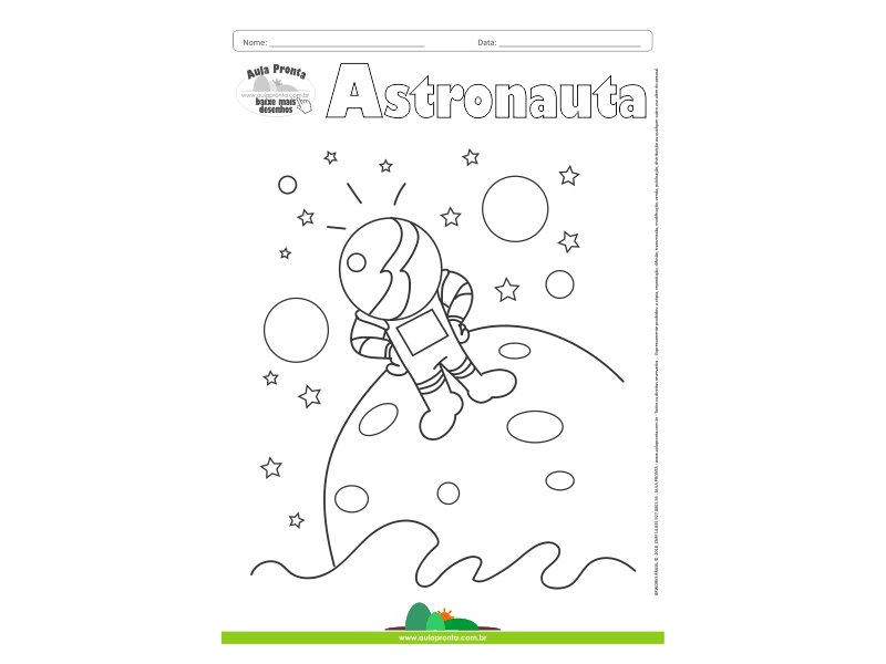 Desenhos para Colorir – Astronauta