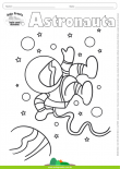 Desenhos para Colorir – Astronauta