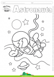 Desenhos para Colorir – Astronauta