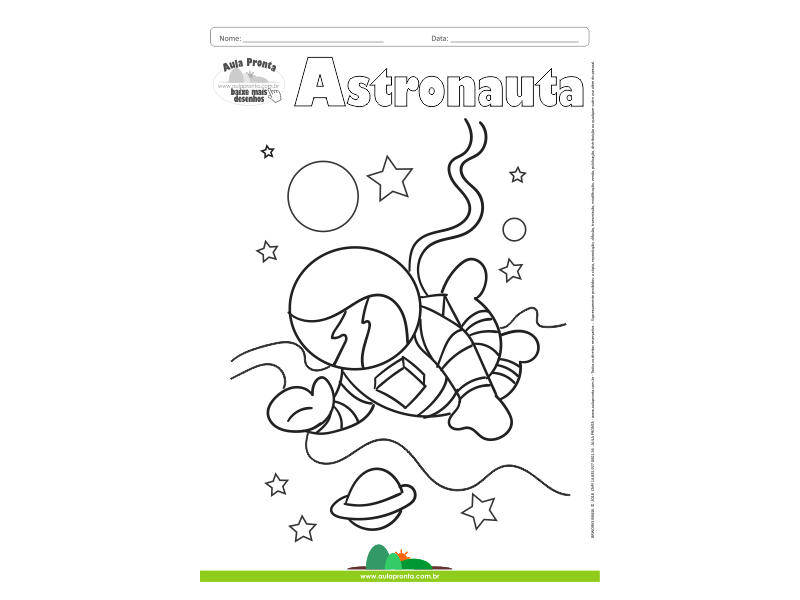 Desenhos para Colorir – Astronauta