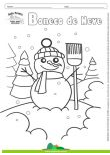 Desenhos para Colorir – Boneco de Neve