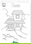 Desenhos para Colorir – Casa