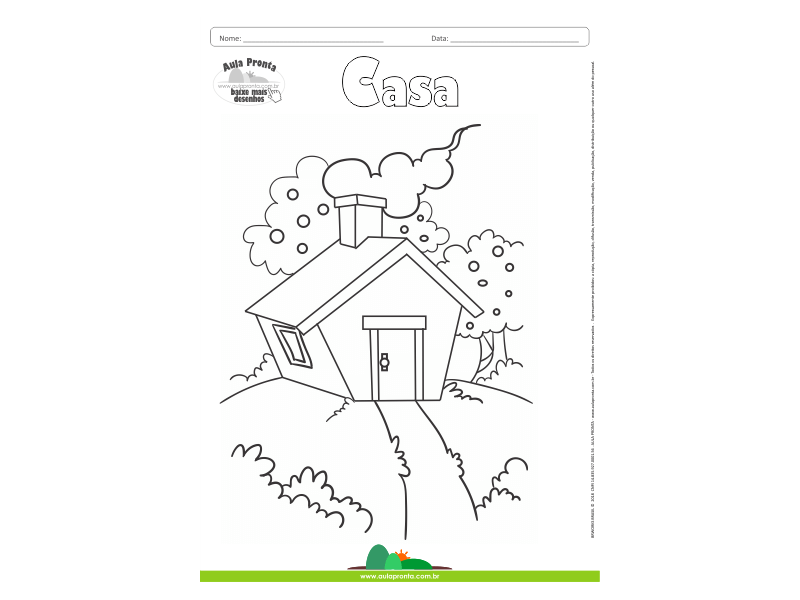 Desenhos para Colorir – Casa