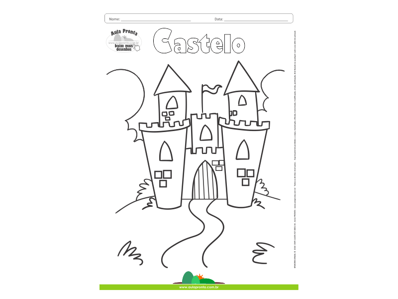 Desenhos para Colorir – Castelo