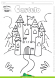 Desenhos para Colorir – Castelo