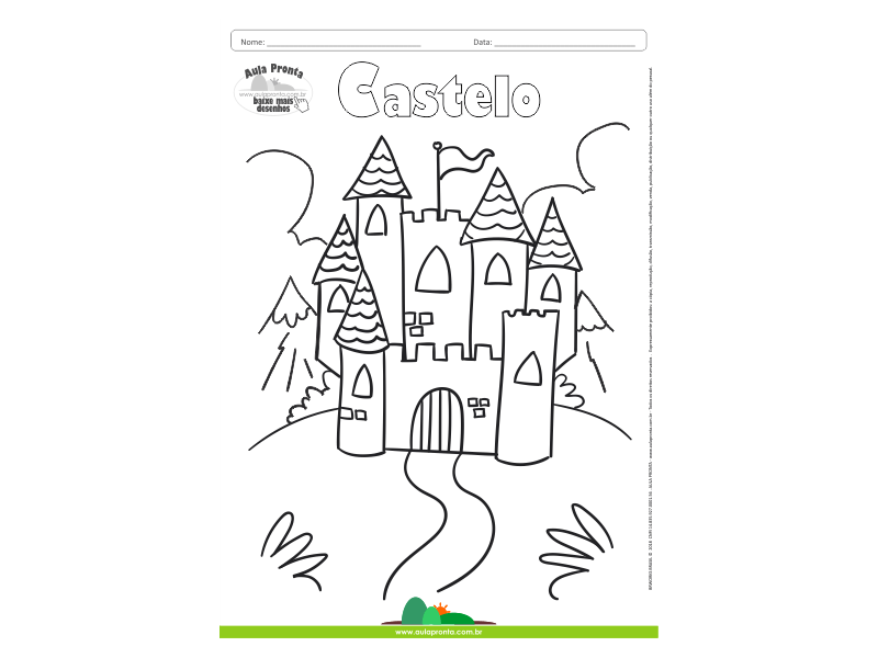 Desenhos para Colorir – Castelo