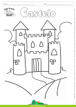 Desenhos para Colorir – Castelo