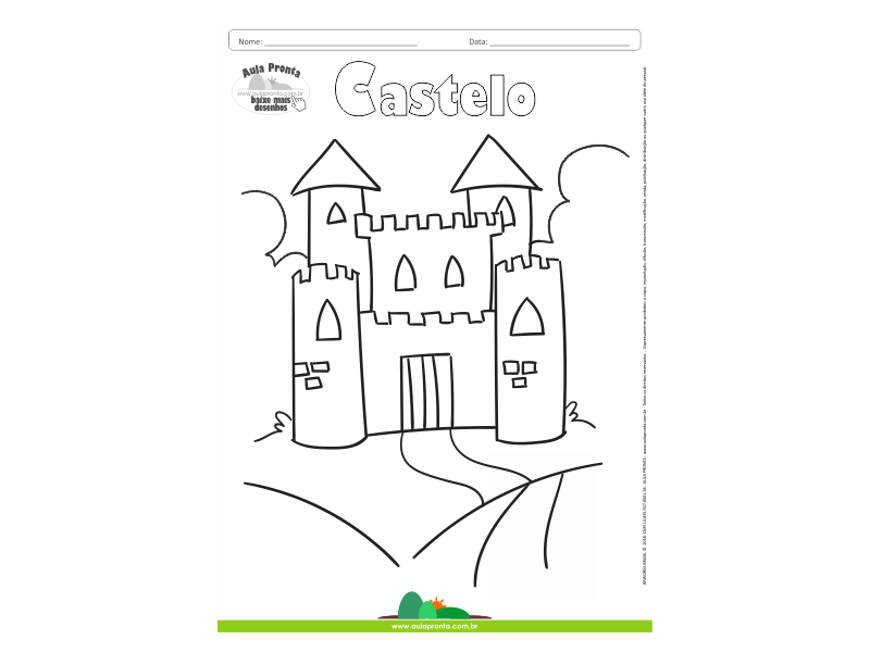 Desenhos para Colorir – Castelo