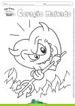 Desenhos para Colorir – Coração Malvado