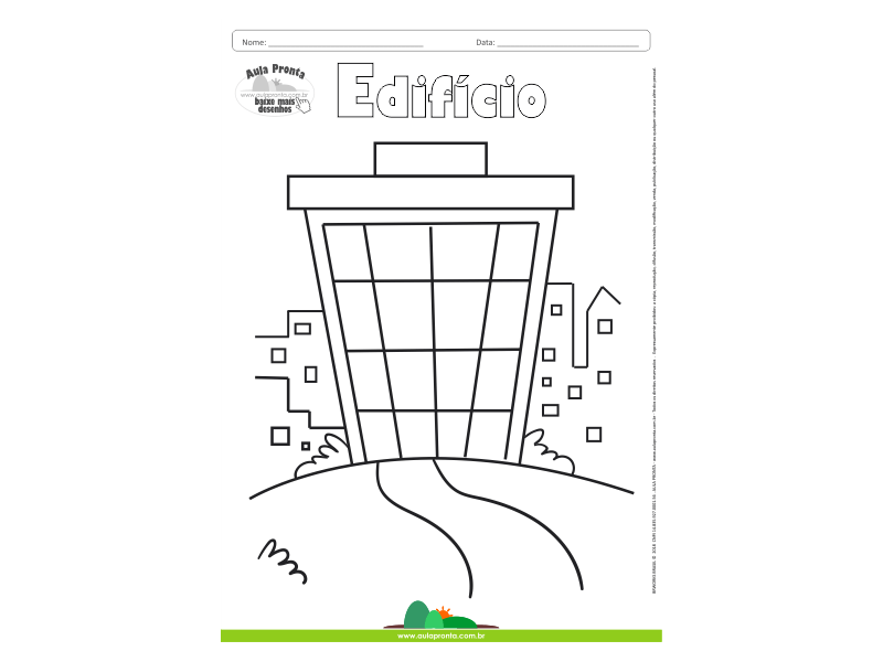 Desenhos para Colorir – Edifício