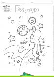 Desenhos para Colorir – Espaço