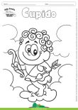 Desenho para Colorir – Fantasia - Cupido - Amor