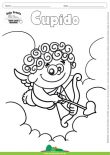 Desenho para Colorir – Fantasia - Cupido - Amor