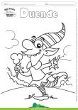 Desenho para Colorir – Fantasia - Duende