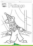 Desenho para Colorir – Fantasia - Palhaço
