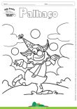 Desenho para Colorir – Fantasia - Palhaço