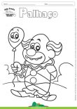 Desenho para Colorir – Fantasia - Palhaço