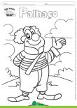 Desenho para Colorir – Fantasia - Palhaço