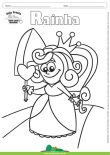 Desenho para Colorir – Fantasia - Rainha