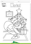 Desenho para Colorir – Feriado - Natal - Papai Noel