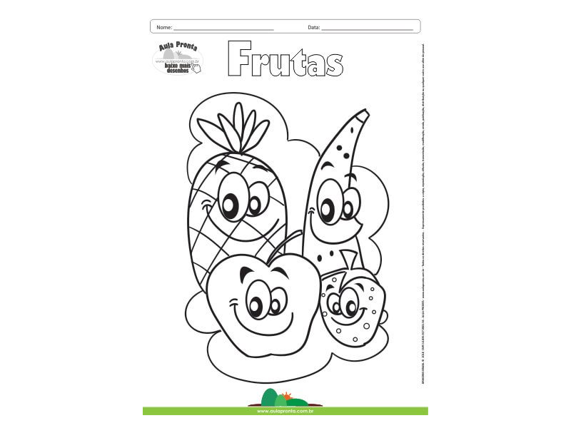 Desenhos de Banana para Colorir - Desenhos Para Colorir