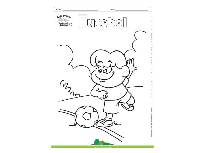 Desenho para Colorir – Futebol