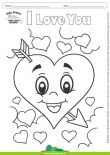 Desenhos para Colorir – I Love You