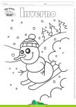 Desenho para Colorir – Inverno