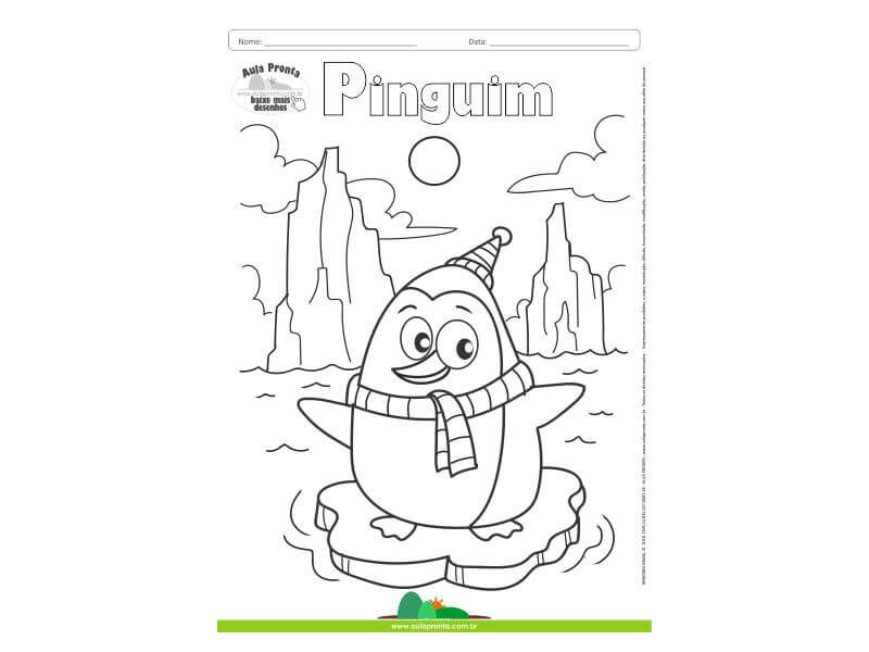 Desenhos para Colorir – Pinguim