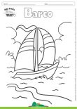 Desenho para Colorir – Transporte Barco