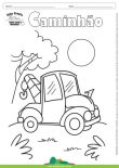 Desenho para Colorir – Transporte Caminhão