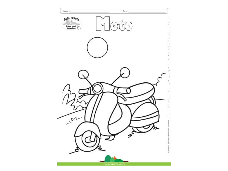 Desenhos para colorir de desenho de uma motocross para colorir -pt