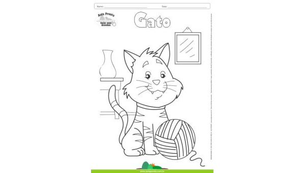 Desenhos para Colorir - Gato