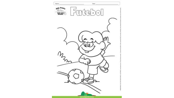Desenho para Colorir – Futebol