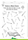 Dúzia e Meia Dúzia - Pinte e Circule