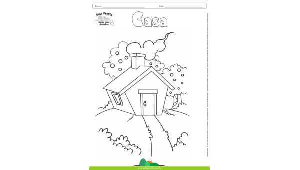 Desenhos para Colorir – Casa