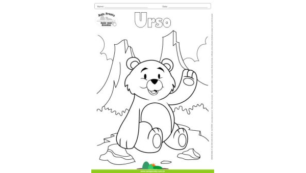 Desenhos para Colorir – Urso
