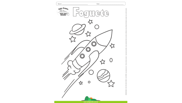 Desenhos para Colorir – Foguete
