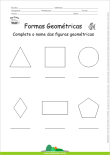 Formas Geométricas - Complete os Nomes